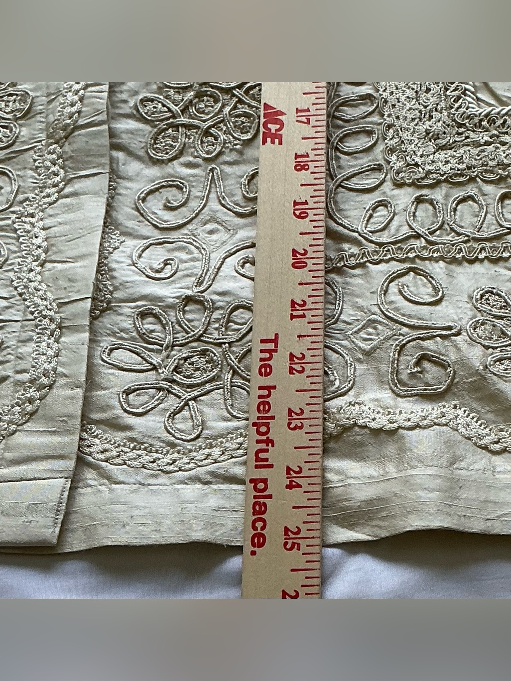 Vtg Nwt Coldwater Creek Whimsy Embroidered 100% Raw Silk Shacket Top Ivory L — image 6 of 8